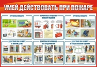 Стенд "Умей действовать при пожаре" - «globural.ru» - Томск