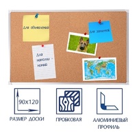 Доска пробковая 1200х900 - «globural.ru» - Томск