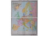 Учебная карта "Европа 1924-1939 гг" 1050*1420 мм (матовое, 2-стороннее лам.) - «globural.ru» - Томск