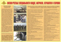 Плакат "Военно-учетные специальности солдат, матросов, сержантов и старшин" - «globural.ru» - Томск