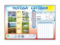 Стенд-уголок маркерный "Погода сегодня" - «globural.ru» - Томск