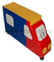Напольная мягкая игрушка "Грузовик" каталка - «globural.ru» - Томск