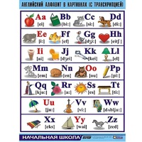 Таблица демонстрационная "Английский алфавит в картинках"(100x140) - «globural.ru» - Томск