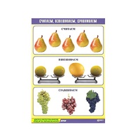 Таблица демонстрационная "Считаем, взвешиваем, сравниваем" (винил 70x100) - «globural.ru» - Томск