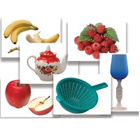 Набор предметных картинок "Фрукты, ягоды, орехи. Посуда" - «globural.ru» - Томск