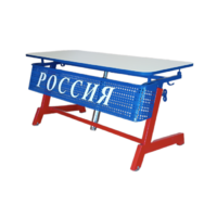 Стол ученический двухместный "Патриот-2п" на газовом лифте (р.гр. № 3-7 и наклоном столешницы ) - «globural.ru» - Томск