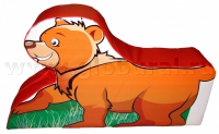 Напольная игрушка "Медвежонок" с шелкографией (ВИК) - «globural.ru» - Томск