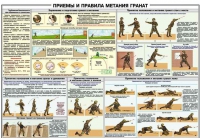 Плакат "Приемы и правила метания гранат" - «globural.ru» - Томск