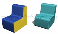 Прямоугольный стул 50*60*60/32см (ВИК) - «globural.ru» - Томск
