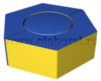 Шестигранное кресло - пуф 80*60*15см (ВИК) - «globural.ru» - Томск