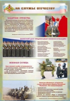 Стенд "На службе Отечеству" (вариант 1) - «globural.ru» - Томск