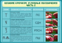 Стенд "Вязание крючком. Условные обозначения. Часть 2" - «globural.ru» - Томск