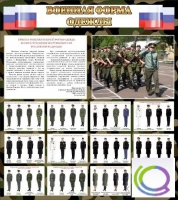 Стенд "Военная форма одежды (флаг РФ)" - «globural.ru» - Томск