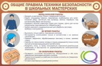 Стенд "Общие правила ТБ в школьных мастерских" - «globural.ru» - Томск