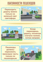 Стенд "Обязанности пешехода часть 1" - «globural.ru» - Томск