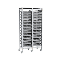 Стеллаж мобильный 2-х секционный для учебных наборов и цифровых лабораторных комплексов SenseDisc - «globural.ru» - Томск