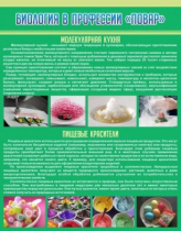 Стенд "Биология в профессии повар" - «globural.ru» - Томск