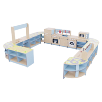 Игровая зона «Островок мастеров» из коллекции мебели «НЕГА» (голубой) - «globural.ru» - Томск