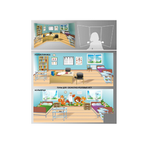 Стенд для сюжетно-ролевых игр 2-х сторонний (Поликлиника, больница) - «globural.ru» - Томск