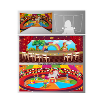 Стенд для сюжетно-ролевых игр 2-х сторонний (Цирк, театр) - «globural.ru» - Томск