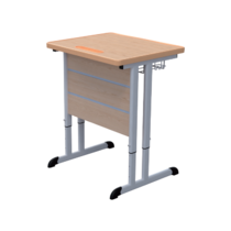 Стол ученический одноместный на плоскоовальной трубе 3-7 гр.р. - «globural.ru» - Томск