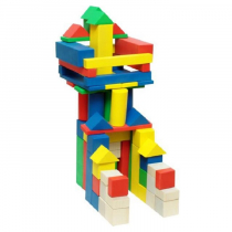 Конструктор деревянный "МегаСтроитель цветной" - «globural.ru» - Томск