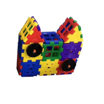 Набор для конструирования «Строительные интерактивные блоки стандарт» Комплект №2 "Домик с колесом"   - «globural.ru» - Томск