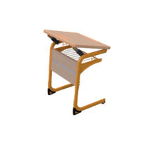 Стол ученический одноместный с регулировкой наклона столешницы на плоскоовальной трубе 3-5 гр.р - «globural.ru» - Томск