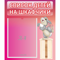 Стенд "Список на шкафчики" - «globural.ru» - Томск