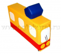 Напольная мягкая игрушка «Трамвай» каталка - «globural.ru» - Томск