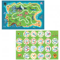 Тематическое поле-маршрутизатор «Остров/Слоги» для мини-робота Bee-Bot - «globural.ru» - Томск