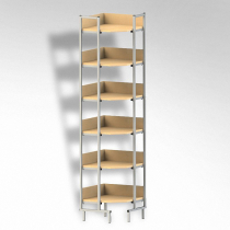 Стеллаж на металлокаркасе угловой - «globural.ru» - Томск