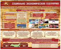 Стенд "Социально-экономическая география. Отраслевая структура хозяйства" - «globural.ru» - Томск