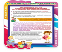 Стенд "Возрастные особенности ребенка" - «globural.ru» - Томск
