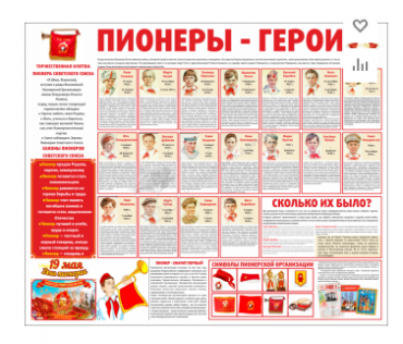 Тематический стенд "Пионеры-герои" - «globural.ru» - Томск