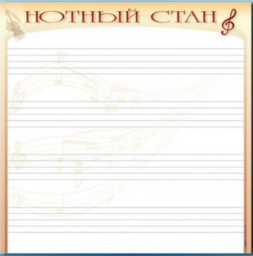 Доска магнитно-маркерная "Нотный стан" - «globural.ru» - Томск